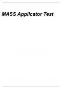 MASS Applicator Test 2024&sol;2025 already graded A&plus;