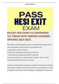 RN EXIT HESI EXAM V5 CONTAINING 159 TERMS WITH VERIFIED ANSWERS UPDATED 2024-2025. 