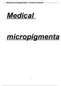 Medical micropigmentation - student workbook