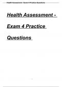 NSG 121 Health Assessment Exam 4 Question and answers already passed 2024