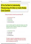 38 Free Test Bank for Understanding Pathophysiology 5th Edition by Huether Multiple Choice Questions
