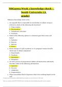 NSG5003 Week 1 knowledge check &ndash; South University &lpar;A grade&rpar;
