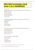 NSG 5003 knowledge check week 4&period; ALL ANSWERED