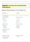  NURS 201Focused Exam Pain Completed Shadow Health Objective&period;