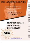 SHADOW HEALTH &vert; TINA JONES &vert; RESPIRATORY  &vert; FULLY SOLVED &lpar;PROFESSOR VERIFIED&rpar; &vert; ALREADY GRADED A&plus;