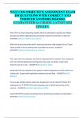 WGU C182 OBJECTIVE ASSESSMENT EXAM 150 QUESTIONS WITH CORRECT AND VERIFIED ANSWERS 2024&sol;2025&period; GUARANTEED A&plus; GRADE&period; LATEST 2024 UPDATE&period;