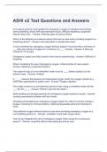 ASHI o2 Test Questions and Answers 100&percnt; correct