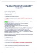 NATE FINAL EXAM 1 2024&sol;LATEST UPDATE EXAM WITH 100&percnt; CORRECT ANSWERS &sol;100&percnt; PASS GUARANTEE