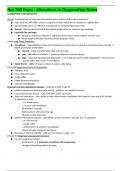 Nur 260 Exam : Alterations In Oxygenation Notes University of Notre Dame