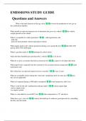 EMISSIONS STUDY GUIDE