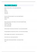Biol N261 Exam 3 Questions and answers latest update 