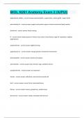 BIOL N261 Anatomy Exam 2 &lpar;IUPUI&rpar; Questions and answers latest update 