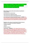 Patho NURS 611 Maryville exam 3 latest update 2024-2025 with questions & correct answers graded A&plus;