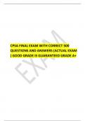 CPSA FINAL EXAM WITH CORRECT 500 QUESTIONS AND ANSWERS (ACTUAL EXAM ) GOOD GRADE IS GUARANTEED GRADE A+