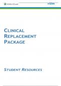CLINICAL REPLACEMENT PACKAGE
