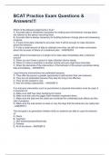 BCAT Practice Exam Questions & Answers!!!