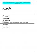 AQA A-LEVEL HISTORY 7042/1H Paper 1H Mark Scheme June 2023
