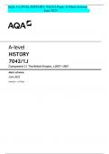 AQA A-LEVEL HISTORY 7042/1J Paper 1J Mark Scheme June 2023