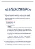 ATI MATERNAL NEWBORN NURSING EXAM 2024/LATEST UPDATE EXAM QUESTIONS AND 100% VERIFIED ANSWERS AND RATIONALES/A+ GRADE