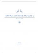 Portage Learning Module 2