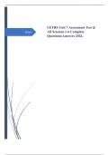 LETRS Unit 7 Assessment Test & All Sessions 1-6 Complete Questions/Answers 2024.