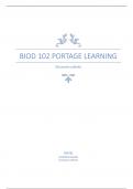 BIOD 102 Portage Learning