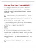 NHA and Core Exam &vert; Latest 2024&sol;25