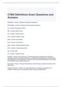 CTBS Definitions Exam Questions and Answers 2024 / Graded A