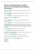 Florida Certification Board Certified Recovery Peer Specialist Exam