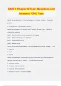 CAIB 3 Chapter 6 Exam Questions and Answers 100&percnt; Pass