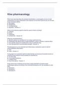Vtne pharmacology Exam Questions and Answers