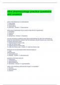 vtne pharmacology practice questions and answers- graded a