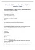 ATI Nutrition 2023 Proctored Exam Guide &vert; GRADED A&plus; Questions & Answers