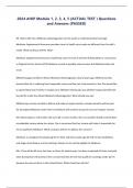 2024 AHIP Module 1&comma; 2&comma; 3&comma; 4&comma; 5 &lpar;ACTUAL TEST &rpar; Questions and Answers &lpar;PASSED&rpar;