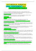 VATI MEDICAL SURGICAL FINAL ASSESSMENT 2023 &lowbar;GUARANTEED PASS A