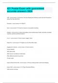 421 Postal Exam with guaranteed accurate answers 2024
