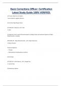 Basic Corrections Officer&colon; Certification  Latest Study Guide 100&percnt; VERIFIED&period;