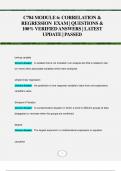 C784 MODULE 6&colon; CORRELATION &  REGRESSION EXAM &vert; QUESTIONS &  100&percnt; VERIFIEDANSWERS &vert; LATEST  UPDATE &vert; PASSED