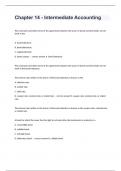 Chapter 14 - Intermediate Accounting question n answers graded A+