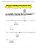 Journeyman Electrician Practice Test Latest Update 2024-2025 Questions and Answers Guaranteed Success