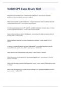 NASM CPT Exam Study Guide Test 2024&period;