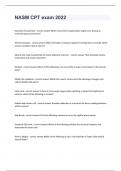 NASM CPT Exam  Guide Questions 2024&period;