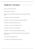 NASM CPT -7th Edition Practice Questions 2024&period;