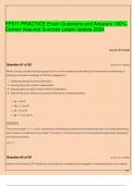 FP511 PRACTICE Exam Questions and Answers 100&percnt;  Correct Assured Success Latest Update 2024