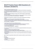 BCAT Practice Exam 2024 Questions & Answers (Graded A)