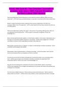 COUC 506 Quiz &num;2&colon; The Christian Counselor's ministry and roles &vert; 100&percnt; Correct Answers &vert; Verified &vert; Latest 2024 Version