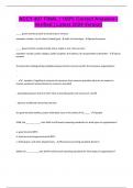ACCY 407 FINAL &vert; 100&percnt; Correct Answers &vert; Verified &vert; Latest 2024 Version