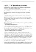 ACRP CCRC Exam Prep Questions
