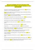 BIOS 256 CHAMBERLAIN EXAM 3 REVIEW WITH QUESTIONS AND ANSWERS ALREADY GRADED A&plus; 100&percnt; 2024 UPDATED