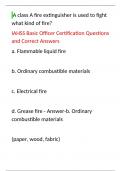  IAHSS Basic Officer Certification Questions and Correct Answers